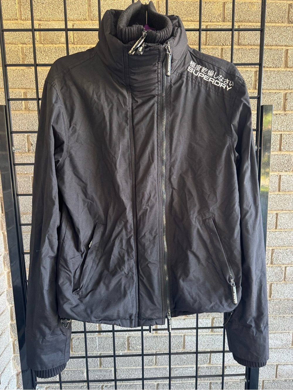 Superdry JAPAN - Woman’s Black High-Collar The Windcheater Jacket